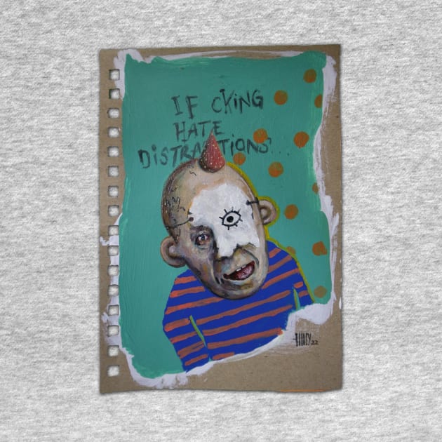 Mask Gang | Cool Internet Influencer Design | Clown Painting Lowbrow Pop Surreal Art | Youtube Star | Mini Masterpieces | Original Oil Painting By Tyler Tilley T-Shirt by Tiger Picasso